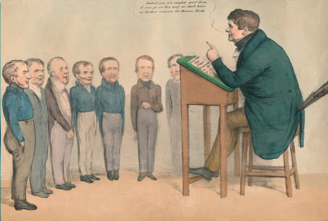 O tutor irlandês, 1836. de John Doyle