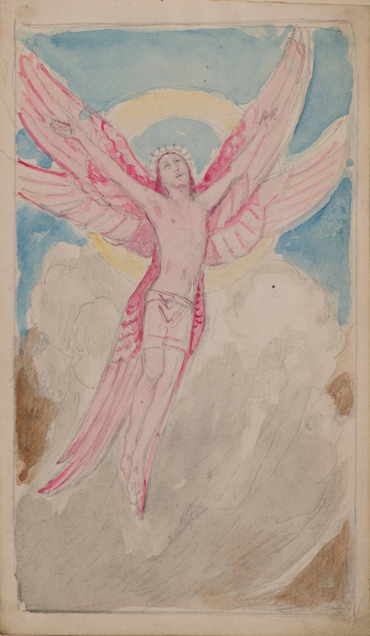 A Visão de São Francisco (aguarela) de John Duncan
