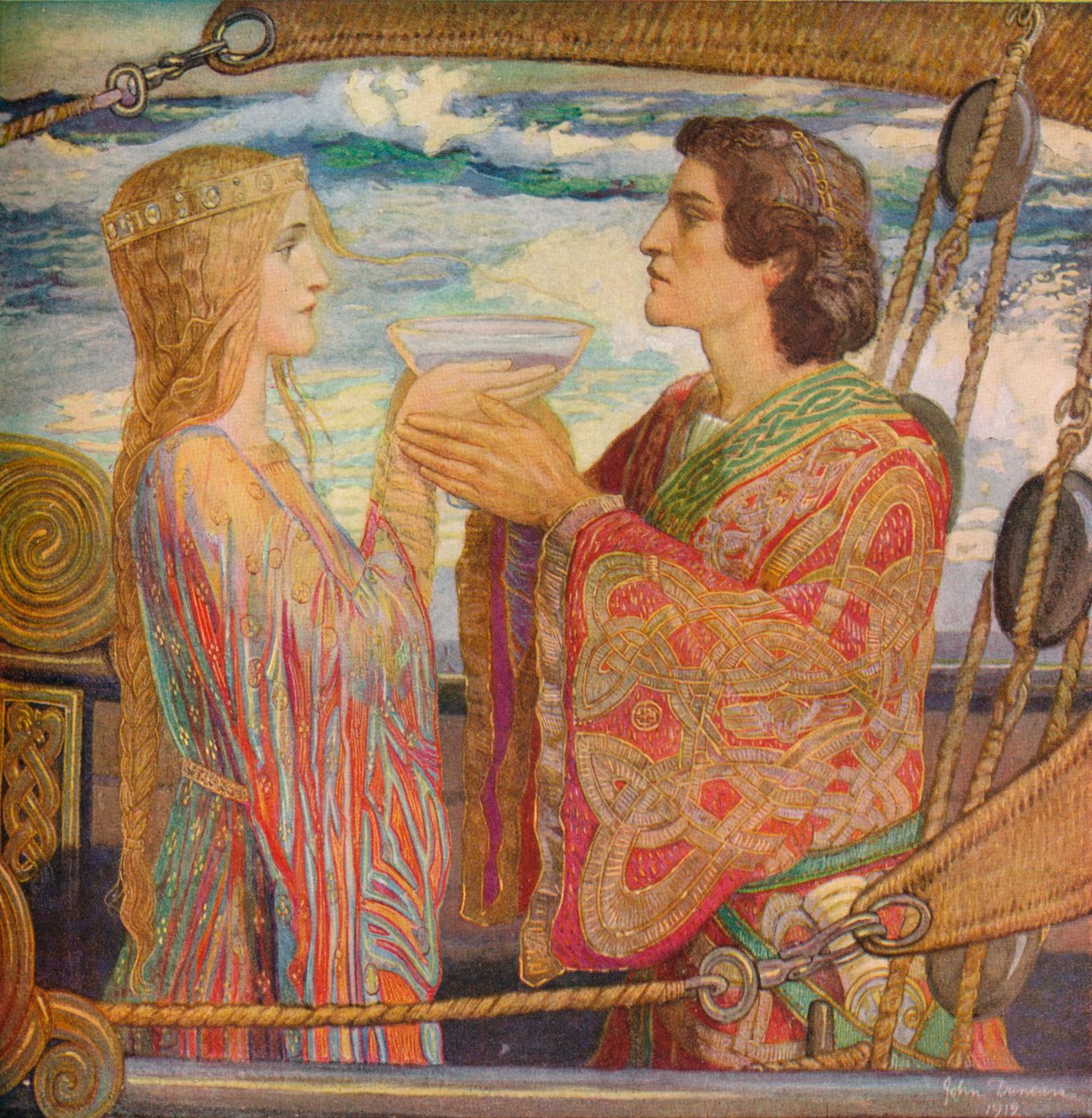 Tristão e Isolda, 1912 de John Duncan