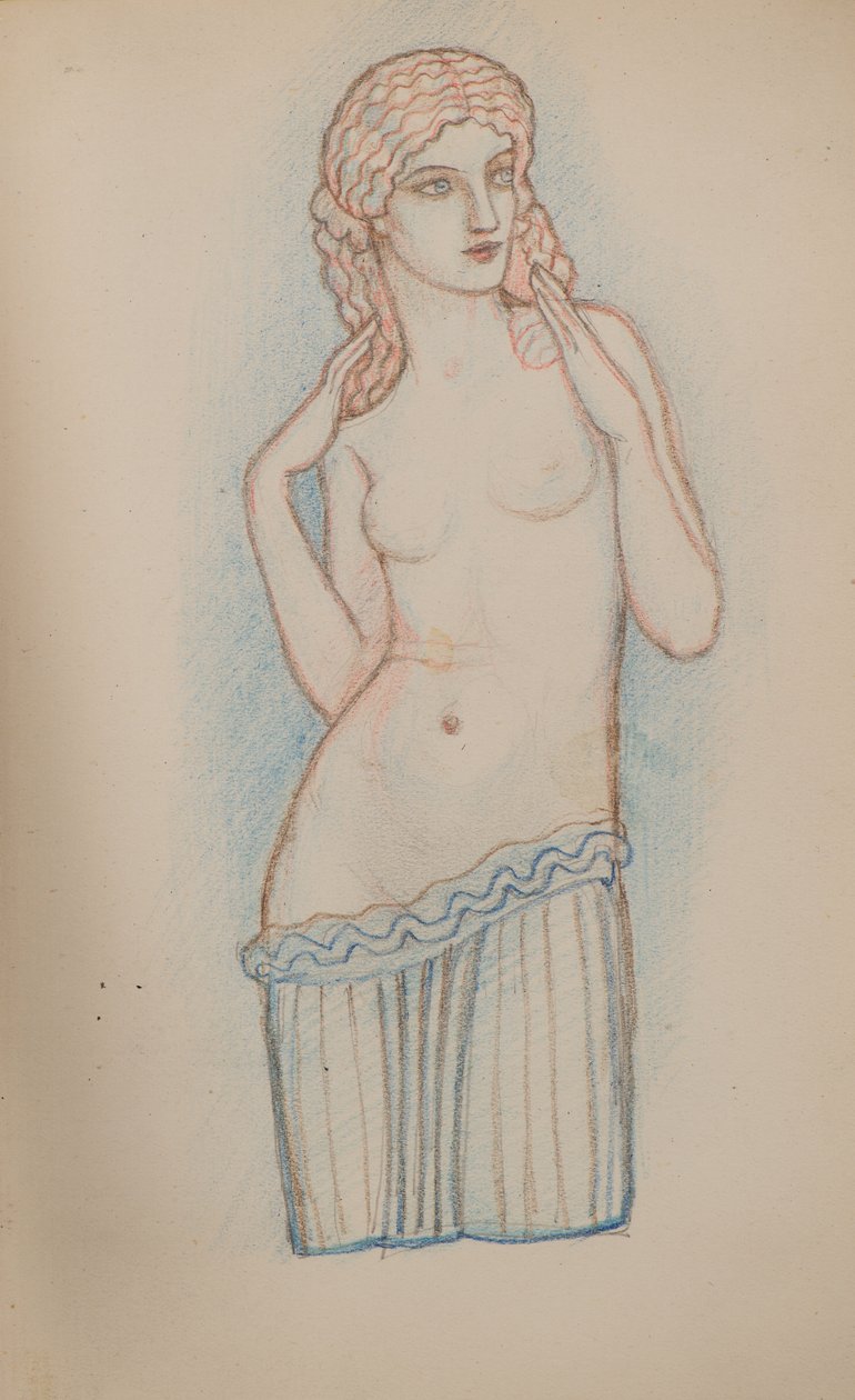 Sem título [Figura feminina] (lápis) de John Duncan