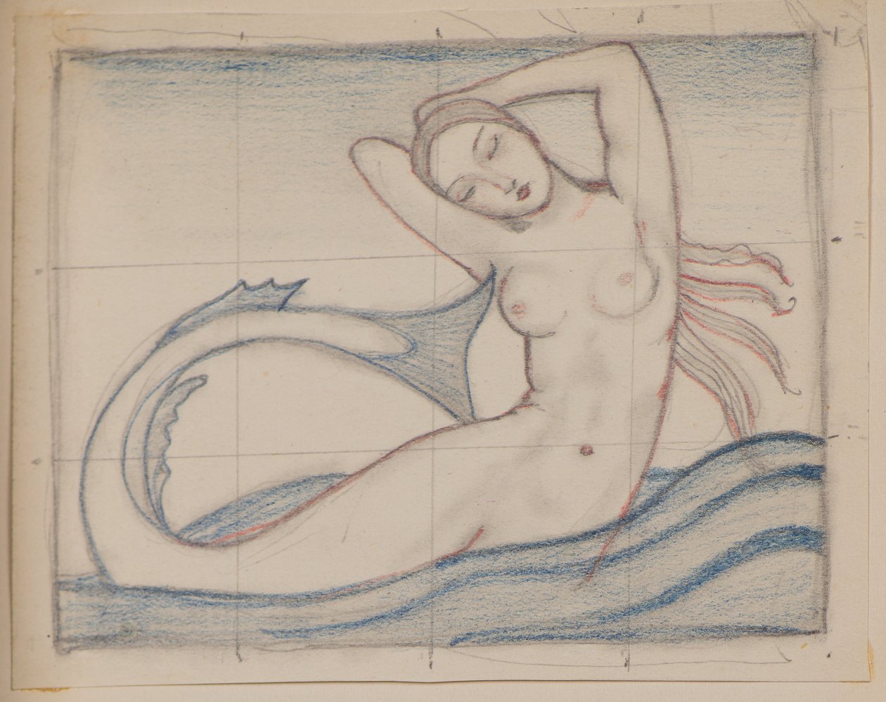 Sem título [Sereia] (lápis) de John Duncan