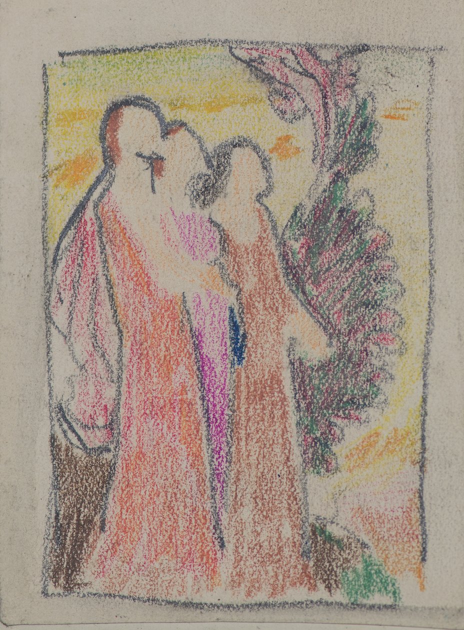 Sem título [Três figuras] (lápis) de John Duncan