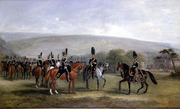 Tropa B da 2ª Cavalaria Yeomanry do West Yorkshire de John E. Ferneley