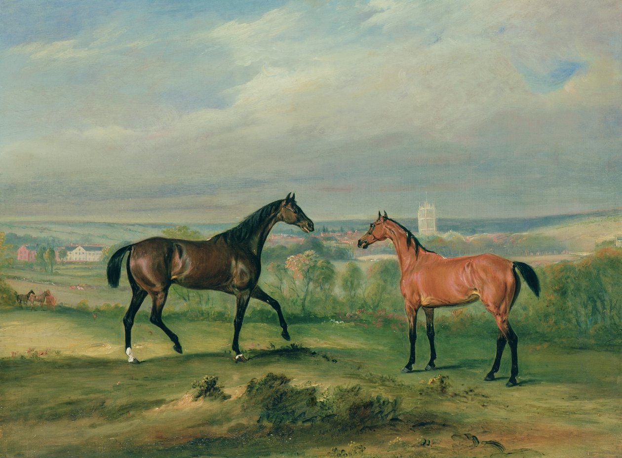 Conde os caçadores favoritos de Bathyanys em Melton Mowbray de John E. Ferneley
