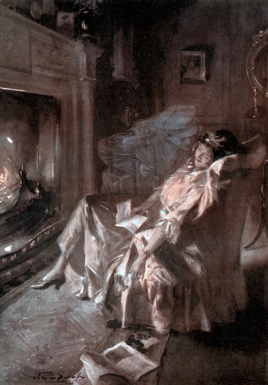 "Um beijo das trincheiras", c1920 de John E Sutcliffe