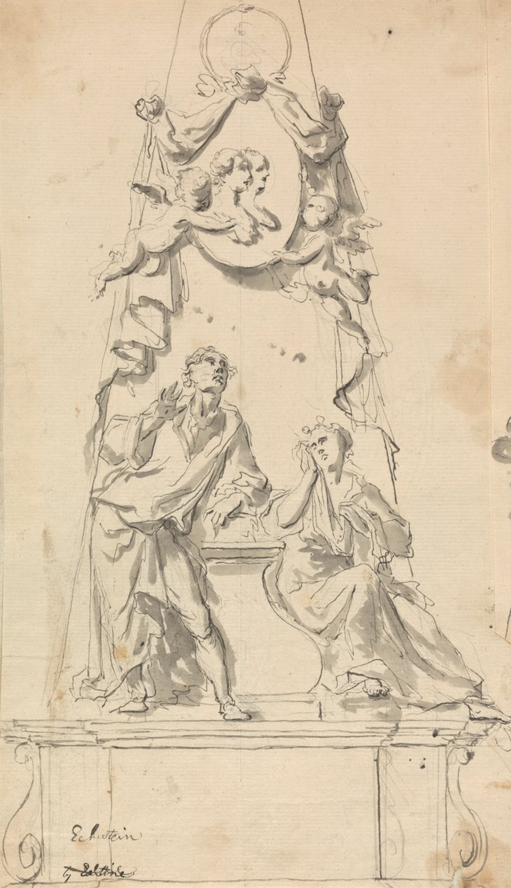 Desenho para Monumento Funerário de John Eckstein