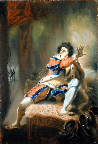 John Philip Kemble (1757-1823) - Richard III de Shakespeare (pastel em velino) de John Eckstein