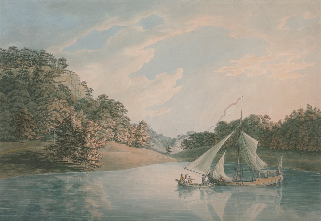 O Lago, Hawkstone Park, Shropshire de John Emes