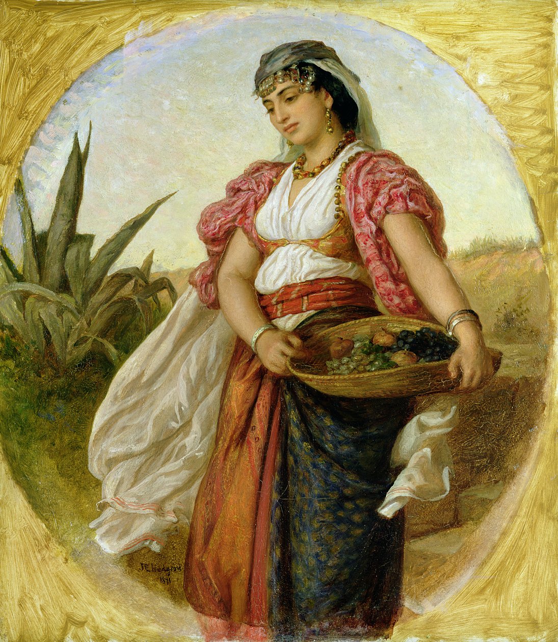 Uma mulher de Argel, 1871 de John Evan Hodgson
