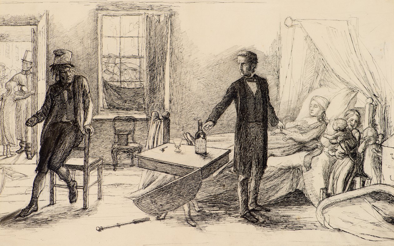 Beber de John Everett (attr.to) Millais