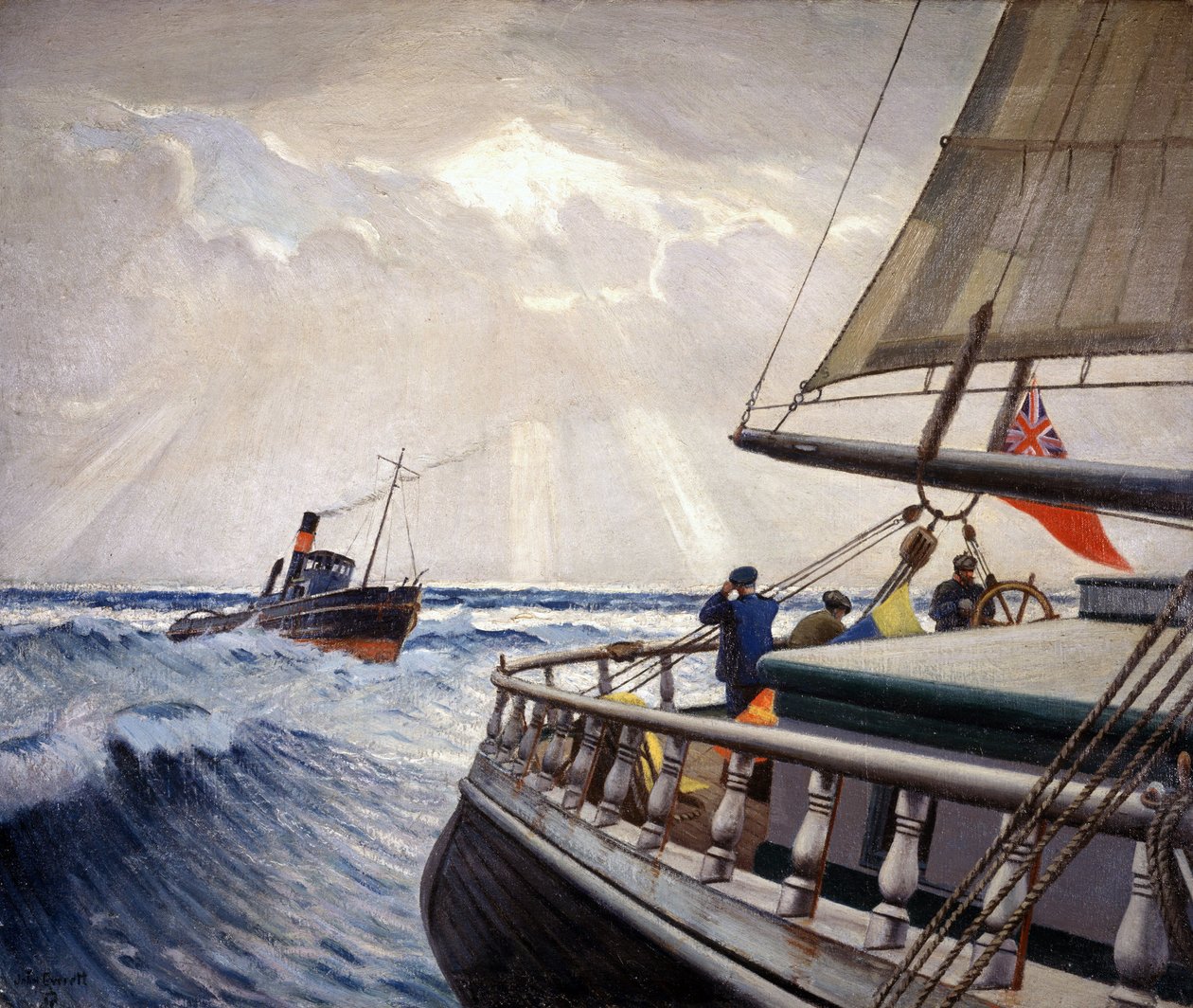 O "Iquique", numa viagem entre Londres (Inglaterra) e Sydney (Austrália), entre dezembro e abril de 1899, e o rebocador "Warrior de John Everett