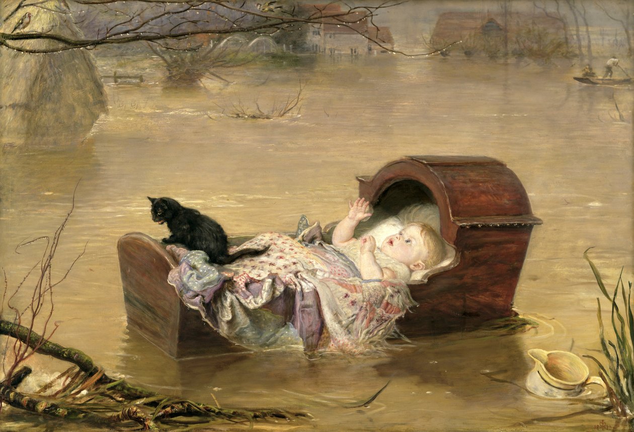 Uma inundação de John Everett Millais