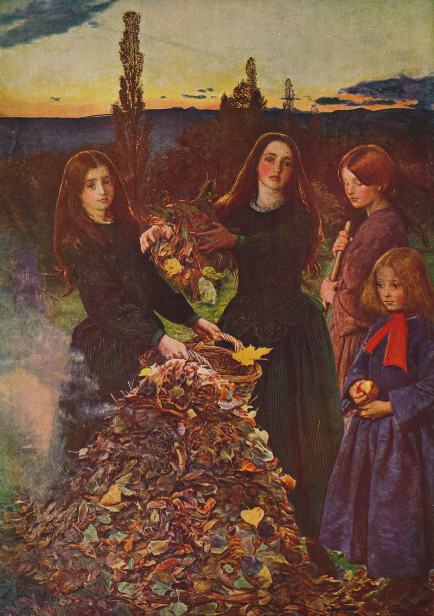 Folhas de outono, 1856, c1915 de John Everett Millais