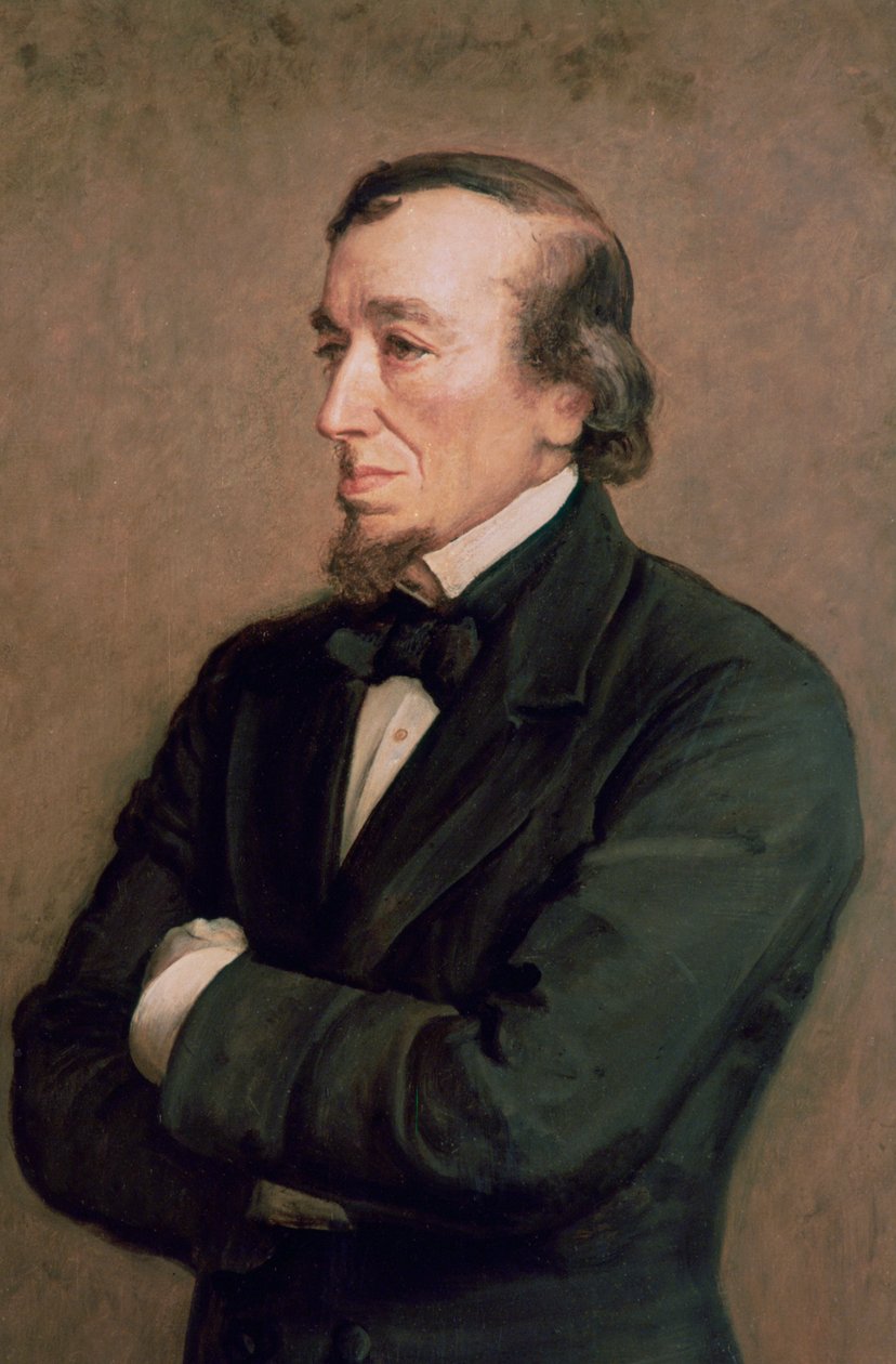 Benjamin Disraeli, conde de Beaconsfield, detalhe, 1881 de John Everett Millais