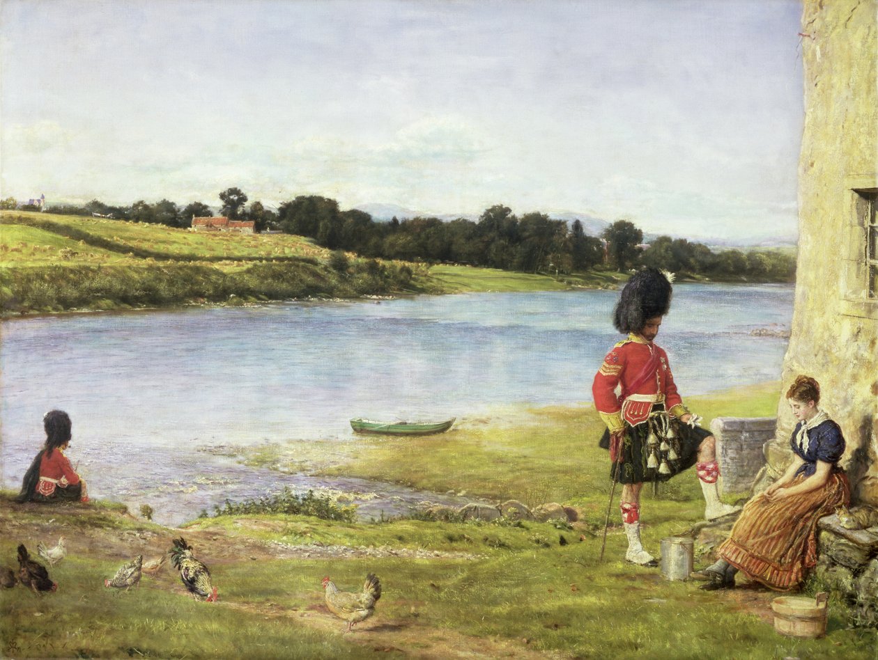 Fluindo para o mar, 1871 de John Everett Millais