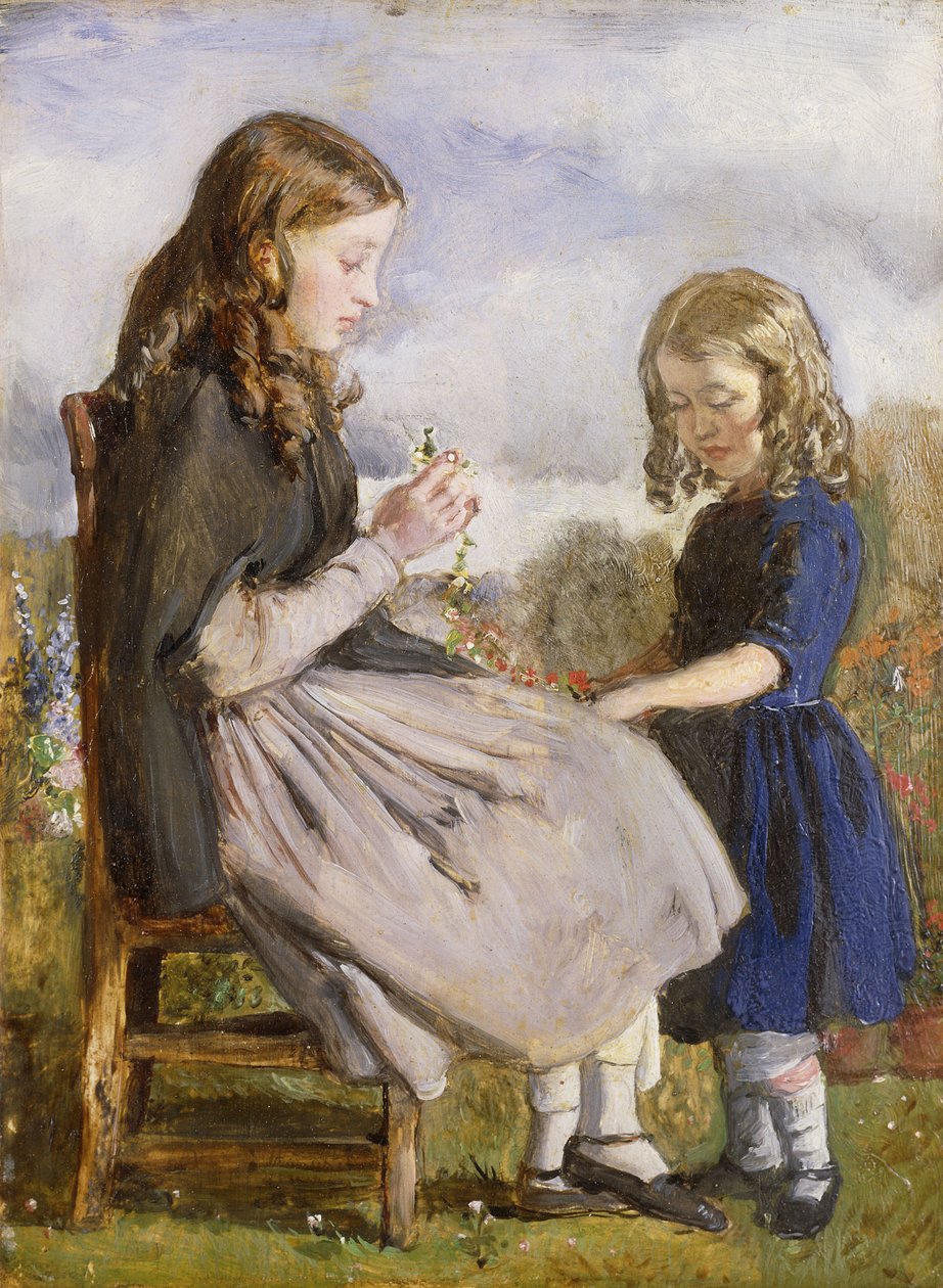 Tecelões da guirlanda, c.1846 de John Everett Millais