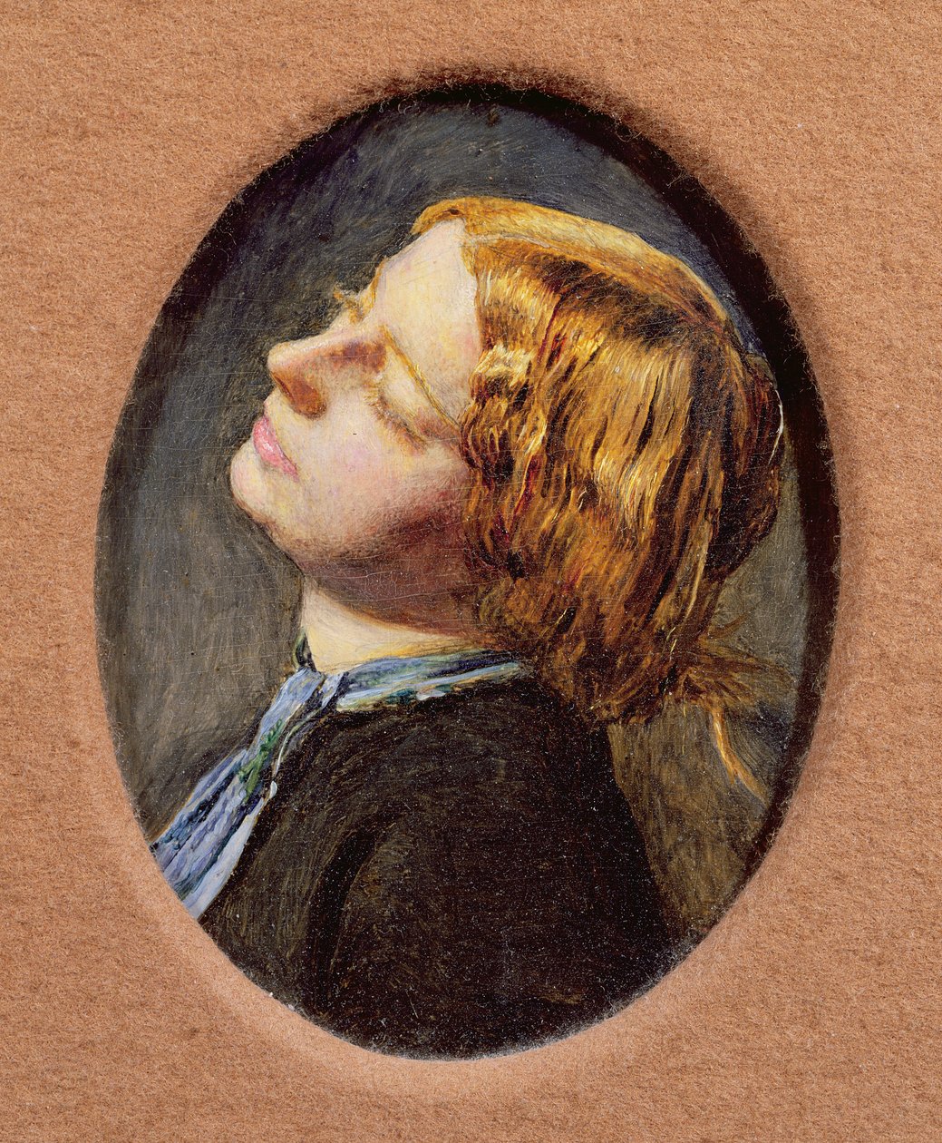 Chefe de Mariana, estudo para Mariana no Moated Grange (ver 618) de John Everett Millais
