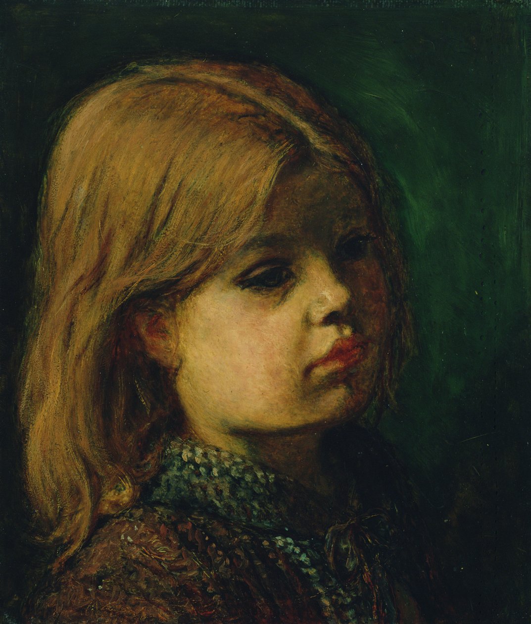 Cabeça de uma menina de John Everett Millais