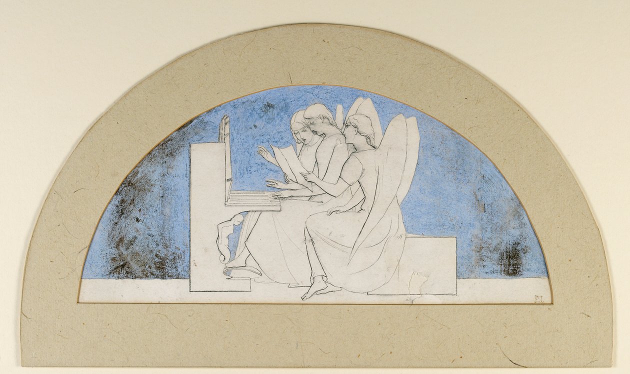 Lunette for Music, final do século XIX de John Everett Millais