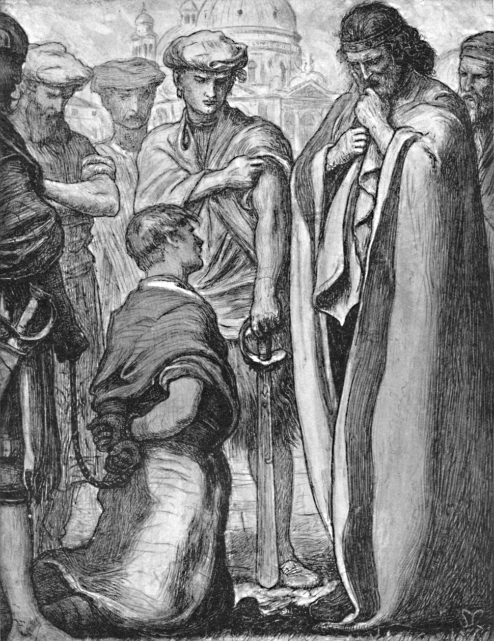 Parábola do servo impiedoso., C1850-1890, 1923 de John Everett Millais