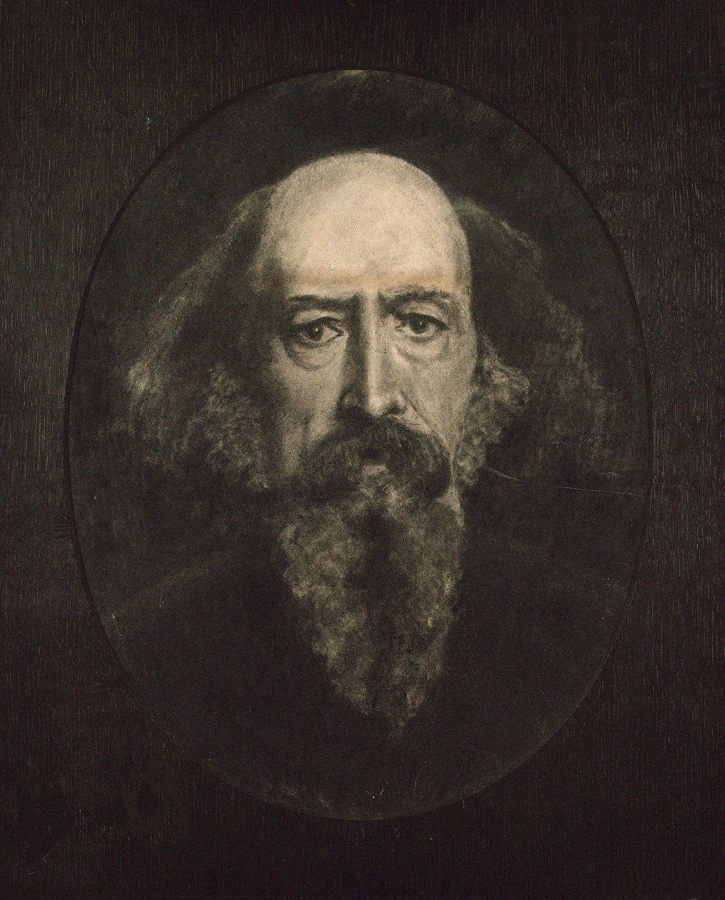Retrato de Alfred, Lord Tennyson 1809-1892. de John Everett Millais