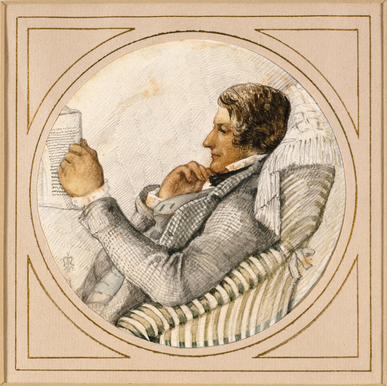 Retrato de Ford Madox Brown, c1850-1870 de John Everett Millais