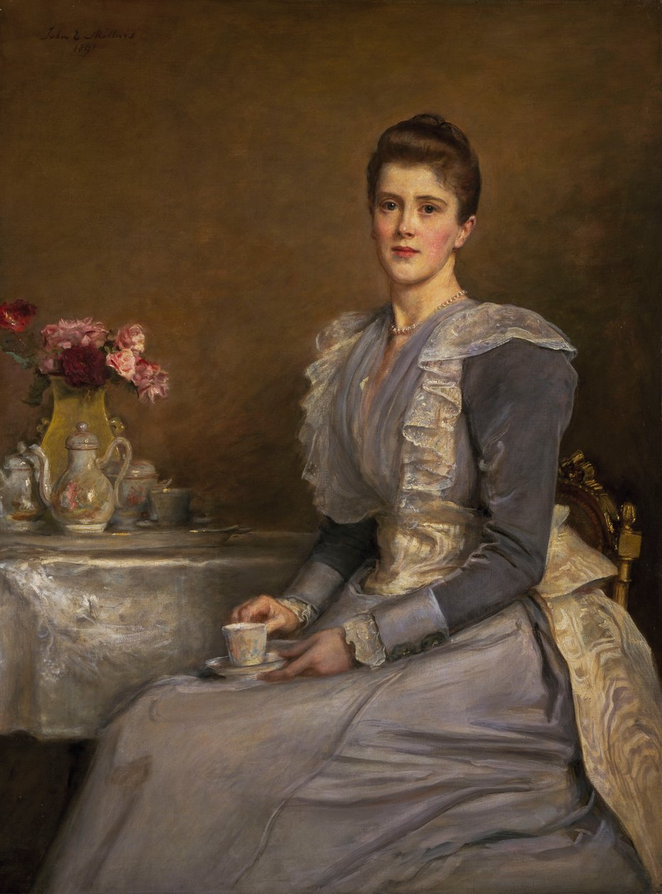 Retrato da Sra. Joseph Chamberlain (1864-1957) de John Everett Millais