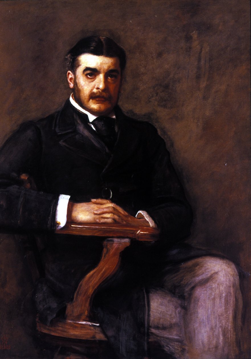 Sir Arthur Seymour Sullivan (1842 - 1900). Pintura de J. E. Millais. Galeria Nacional de Retratos, Londres. de John Everett Millais