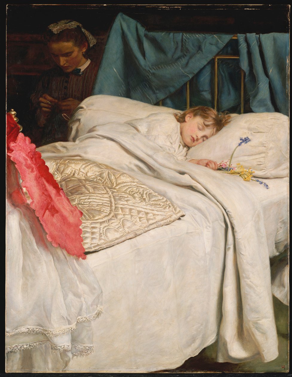 Dormindo, c.1865 de John Everett Millais