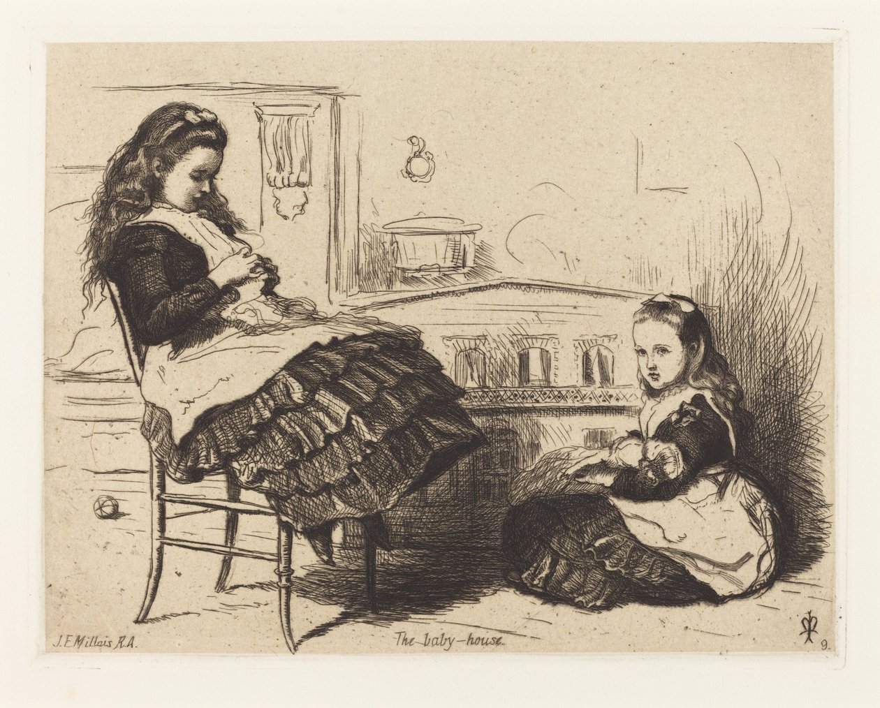 A casa do bebê de John Everett Millais