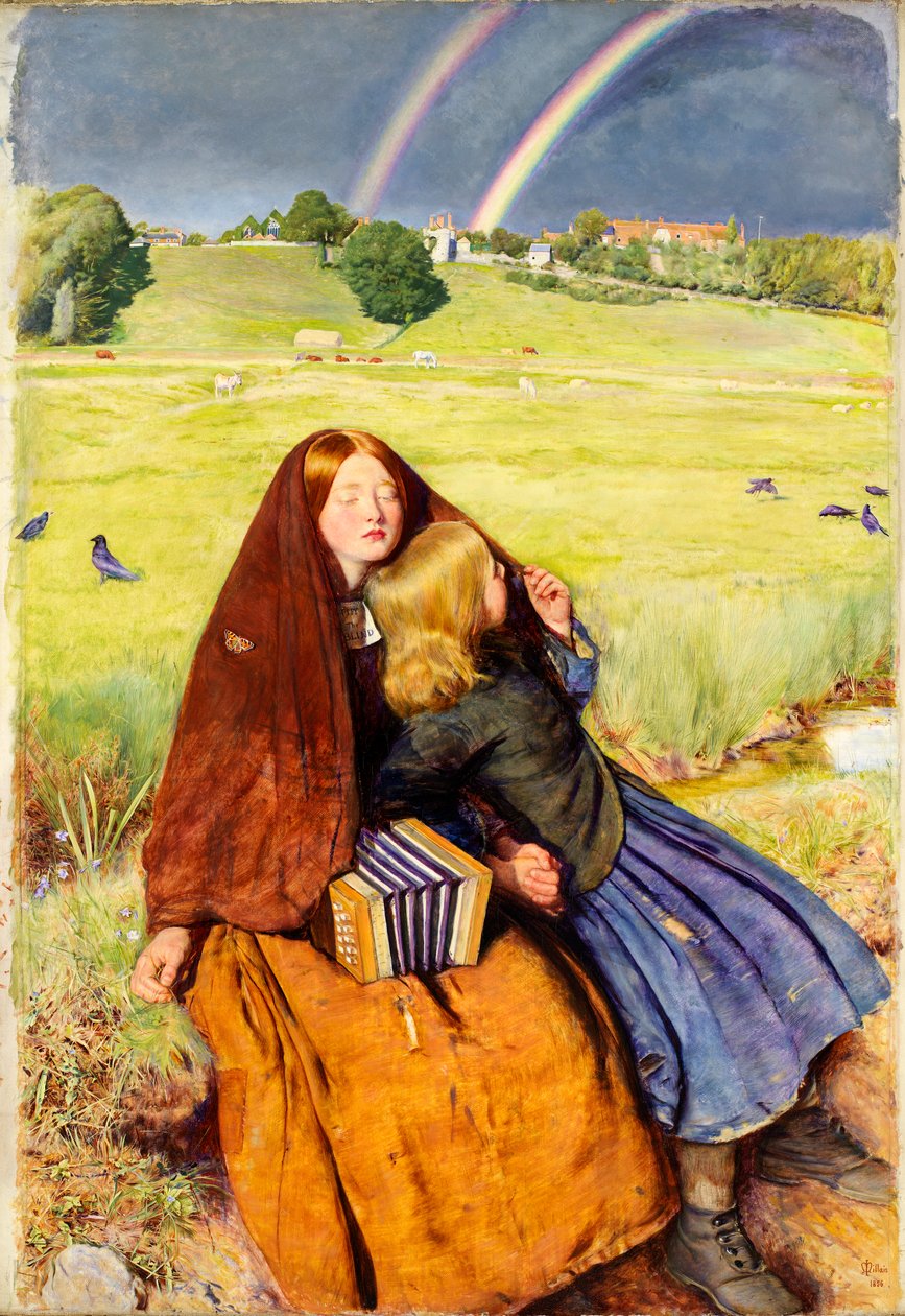 A menina cega, 1854-56 de John Everett Millais