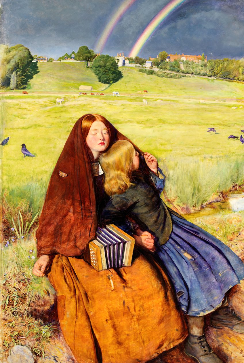 A menina cega, 1856. de John Everett Millais