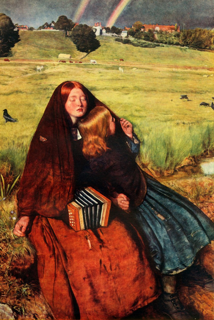 A menina cega, 1856, 1948. de John Everett Millais