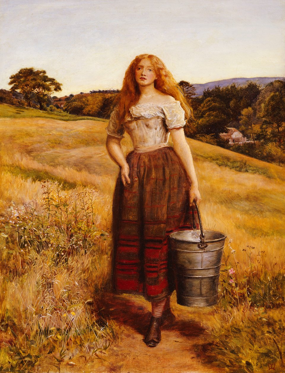 A filha do fazendeiro de John Everett Millais
