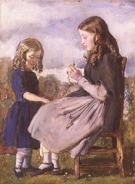 Os Tecelões Garland (óleo sobre tela) de John Everett Millais