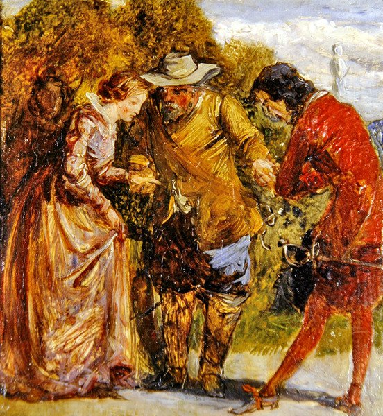 A Introdução (óleo sobre painel) de John Everett Millais