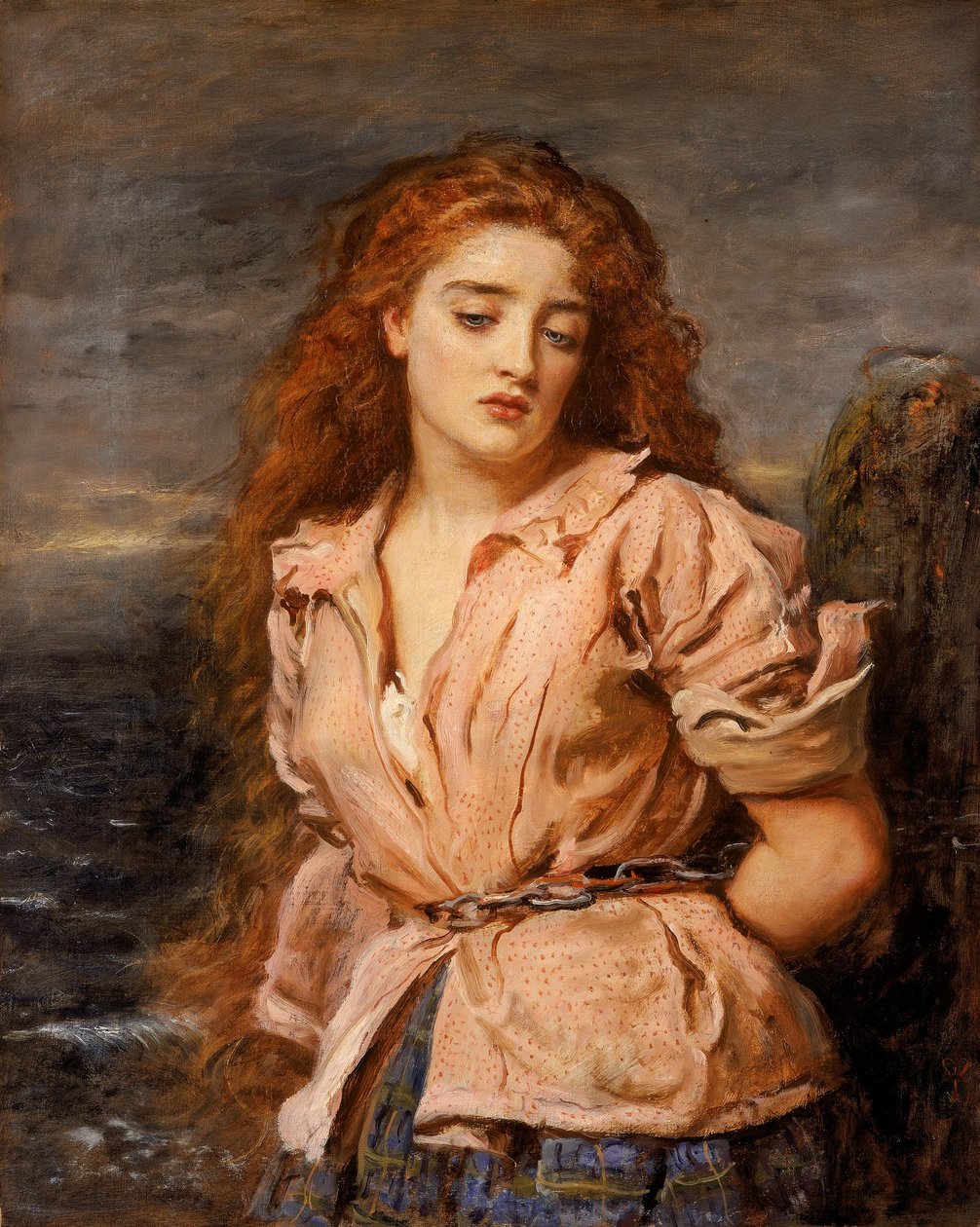 O Mártir de Solway. de John Everett Millais