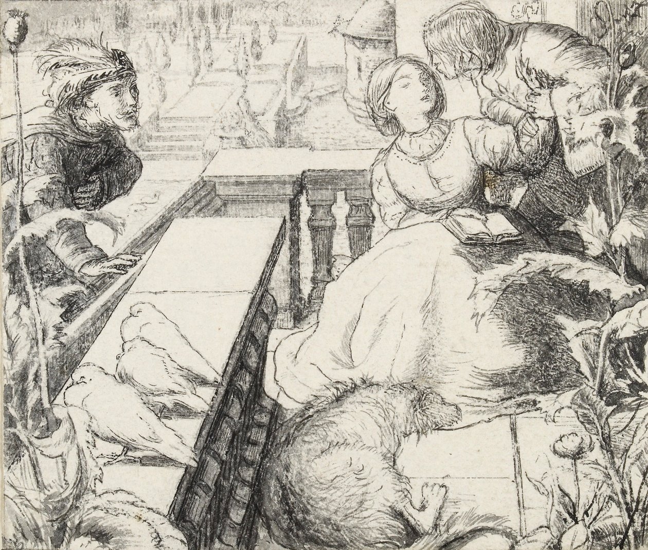 O Palácio do Sono, final do século XIX de John Everett Millais