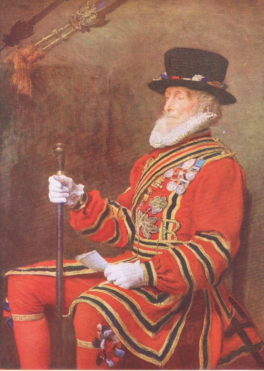 O Yeoman da Guarda, da My Magazine, pub.1922 de John Everett Millais