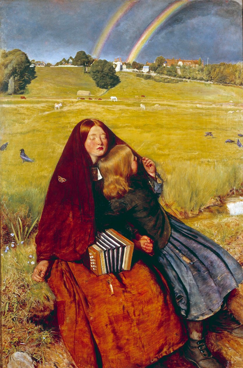 A rapariga cega de John Everett Millais