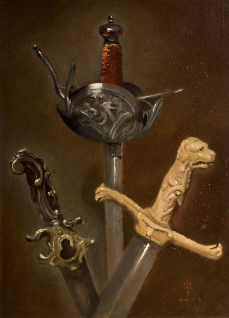 Três Empunhaduras, 1839. de John Everett Millais