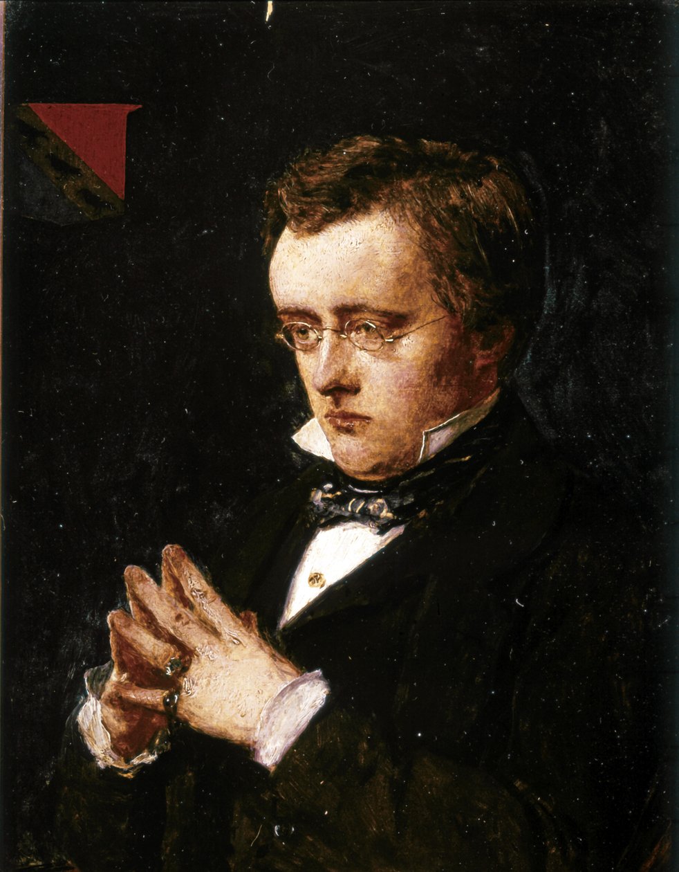 Wilkie Collins, Retrato. 1850 (óleo sobre painel) de John Everett Millais