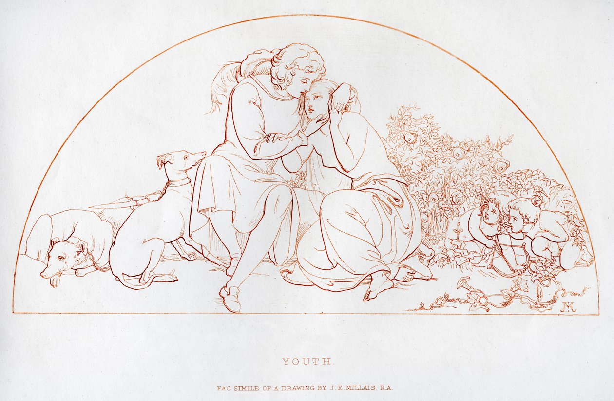 Juventude, século XIX. de John Everett Millais