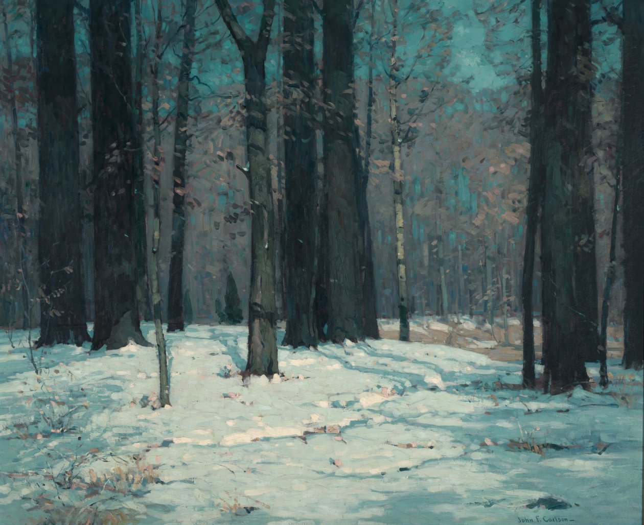 Bosques no inverno de John F. Carlson