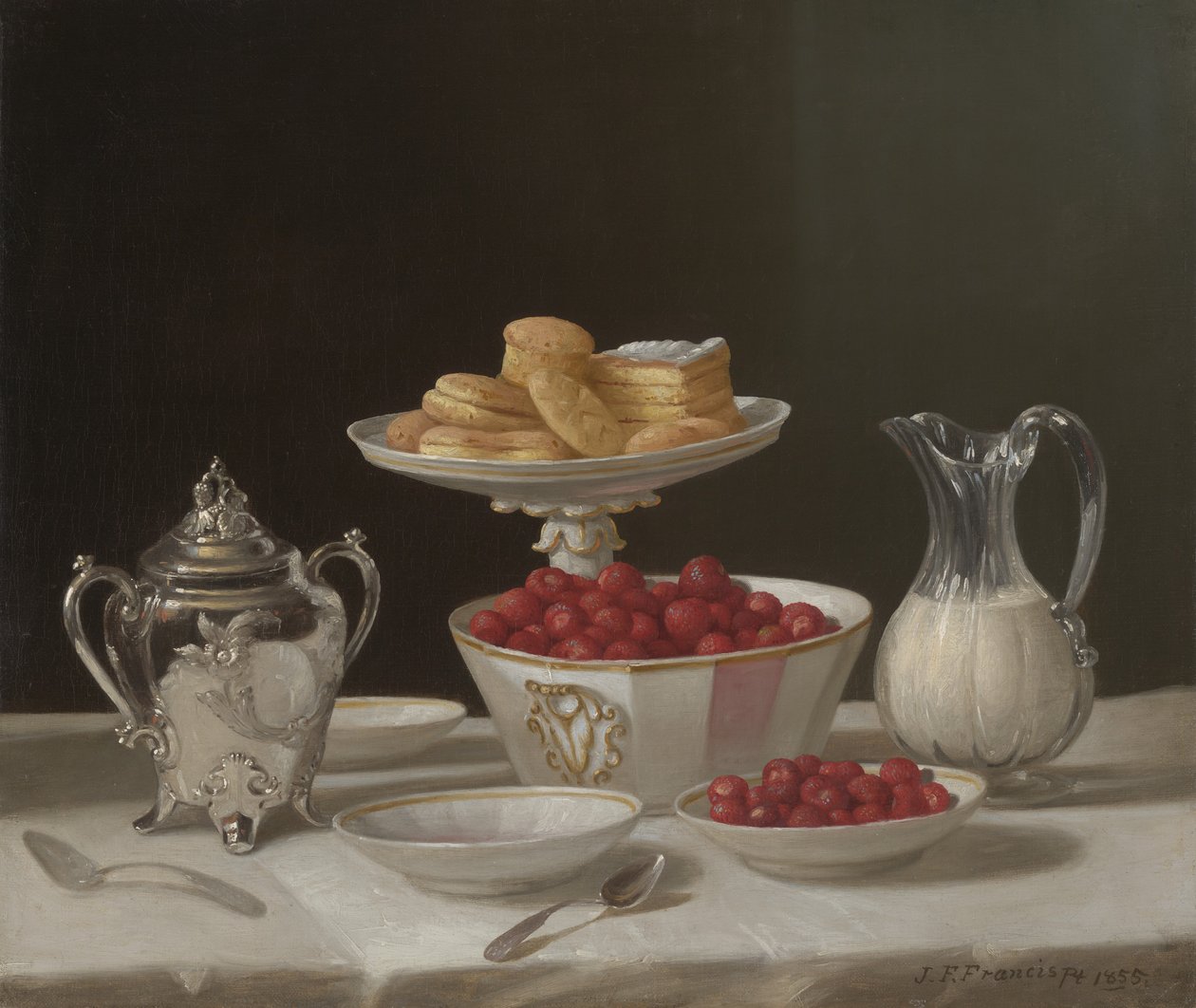 Sobremesa Ainda Vida, 1855 de John F. Francis