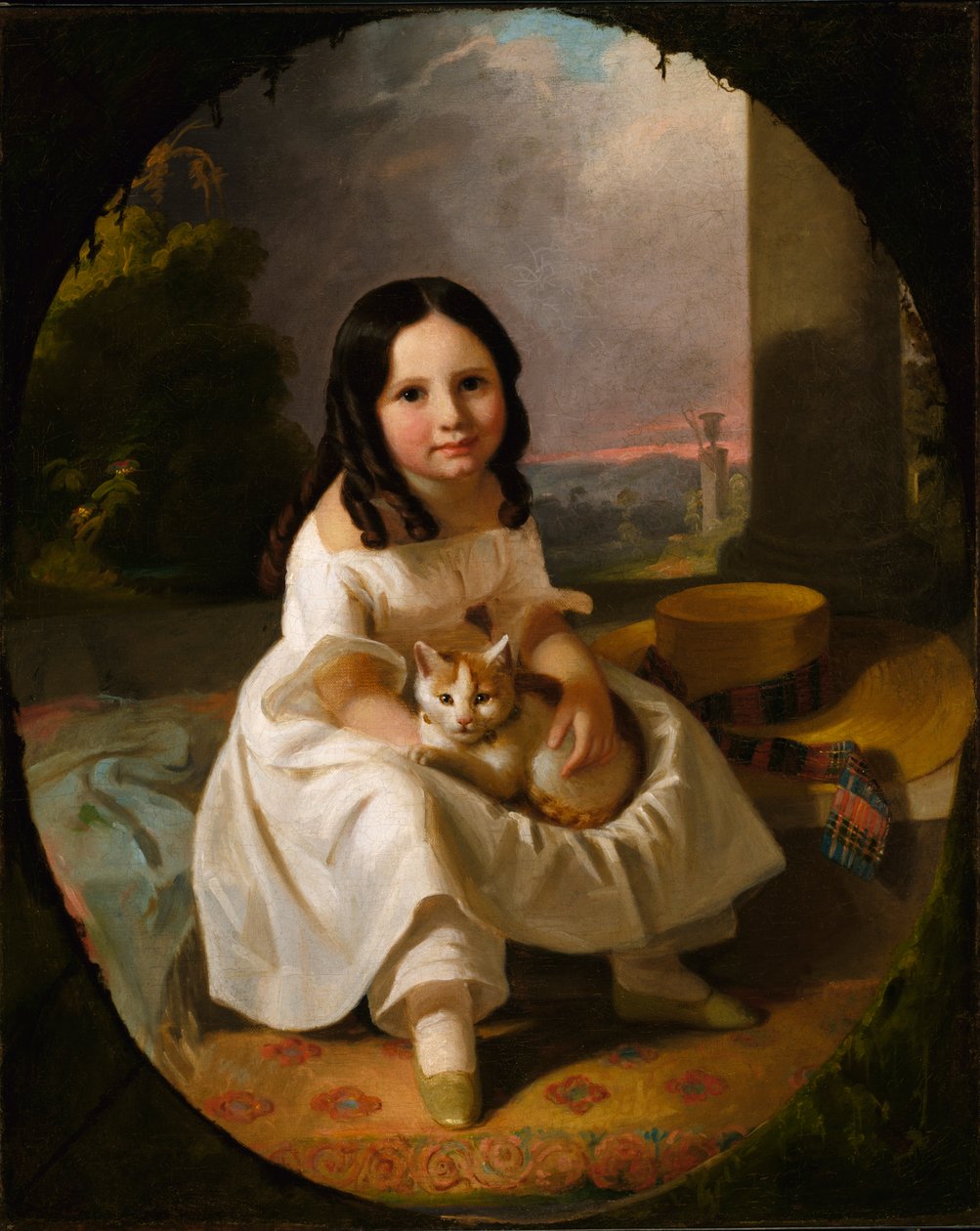 Mary Elizabeth Francis, a Filha da Artista, ca. 1840. de John F. Francis