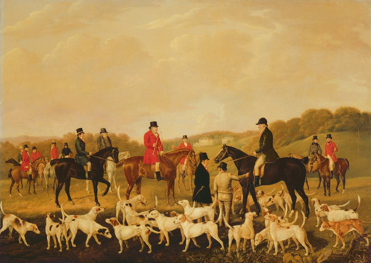 A Caça de Llanharan (óleo sobre tela) de John F. Harrison