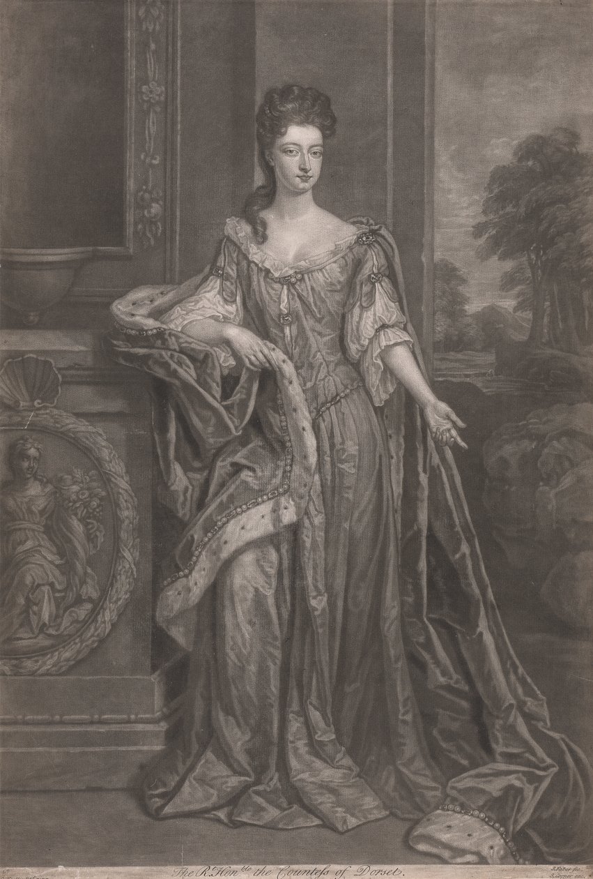 As belezas de Hampton Court: A Meritíssima Senhora Maria, Condessa de Dorset de John Faber the younger
