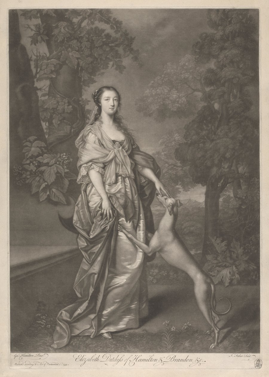 Elizabeth, Duquesa de Hamilton de John Faber the younger