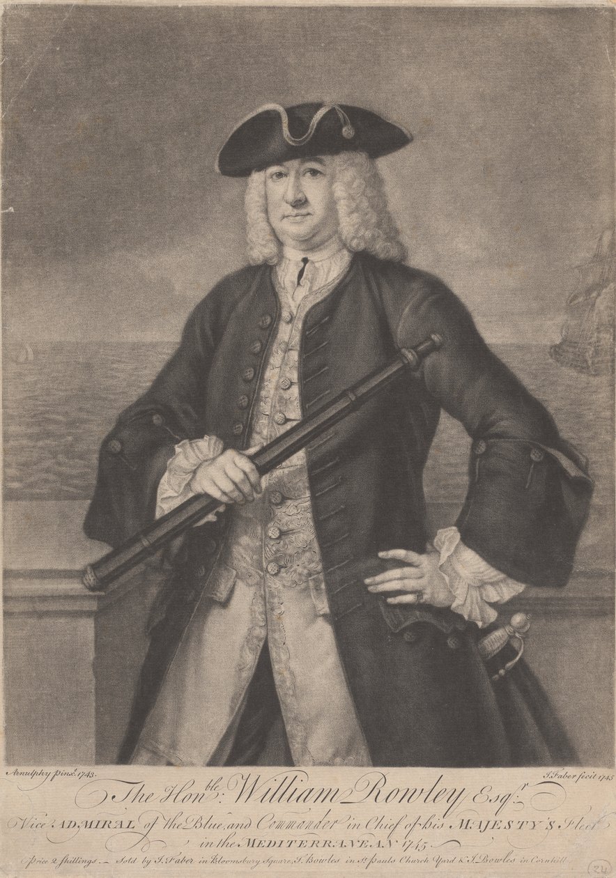O Honorável William Rowley Esq. de John Faber the younger